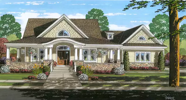 image of affordable country house plan 6988